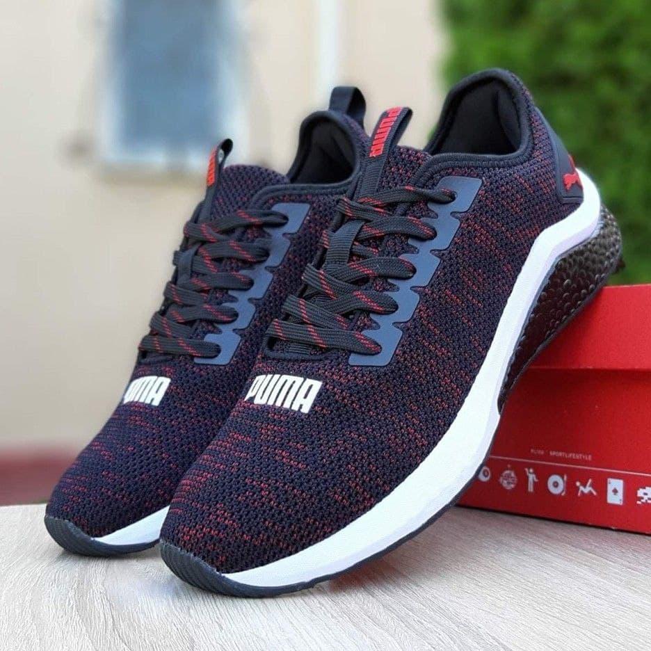 

Мужские кроссовки Puma Hybrid Black Red | Беговые Пума Гибрид Черные с красным, Черный