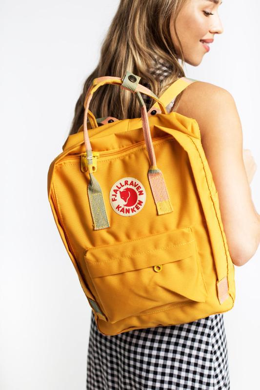 

Стильный рюкзак Fjallraven Kanken жёлтый/ Канкен портфель для школы и на каждый день, Желтый