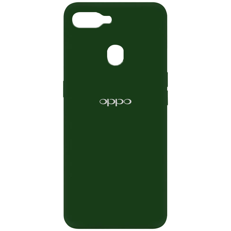 

Чехол Silicone Cover My Color Full Protective (A) для Oppo A5s / Oppo A12 Зеленый / Dark green