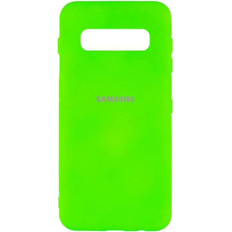 

Чехол Silicone Cover My Color Full Protective (A) для Samsung Galaxy S10, Салатовый / neon green