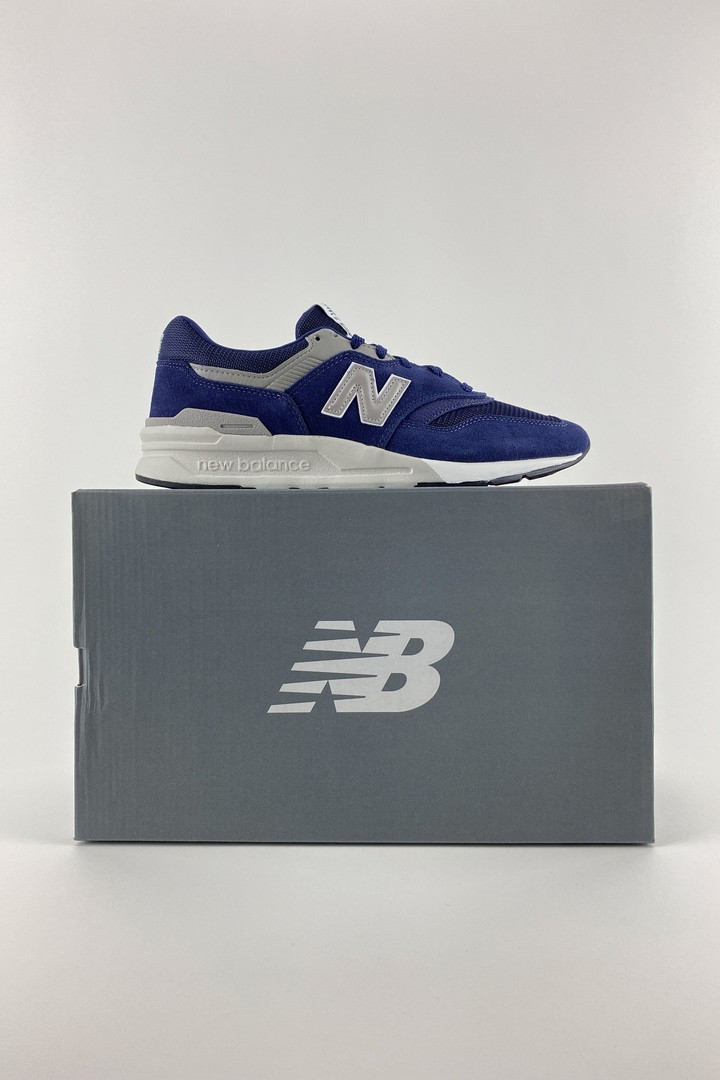 

New Balance 997H мужские демисезонные синие кроссовки на шнурках. Весенние мужские кожаные кроссы 43, Синий