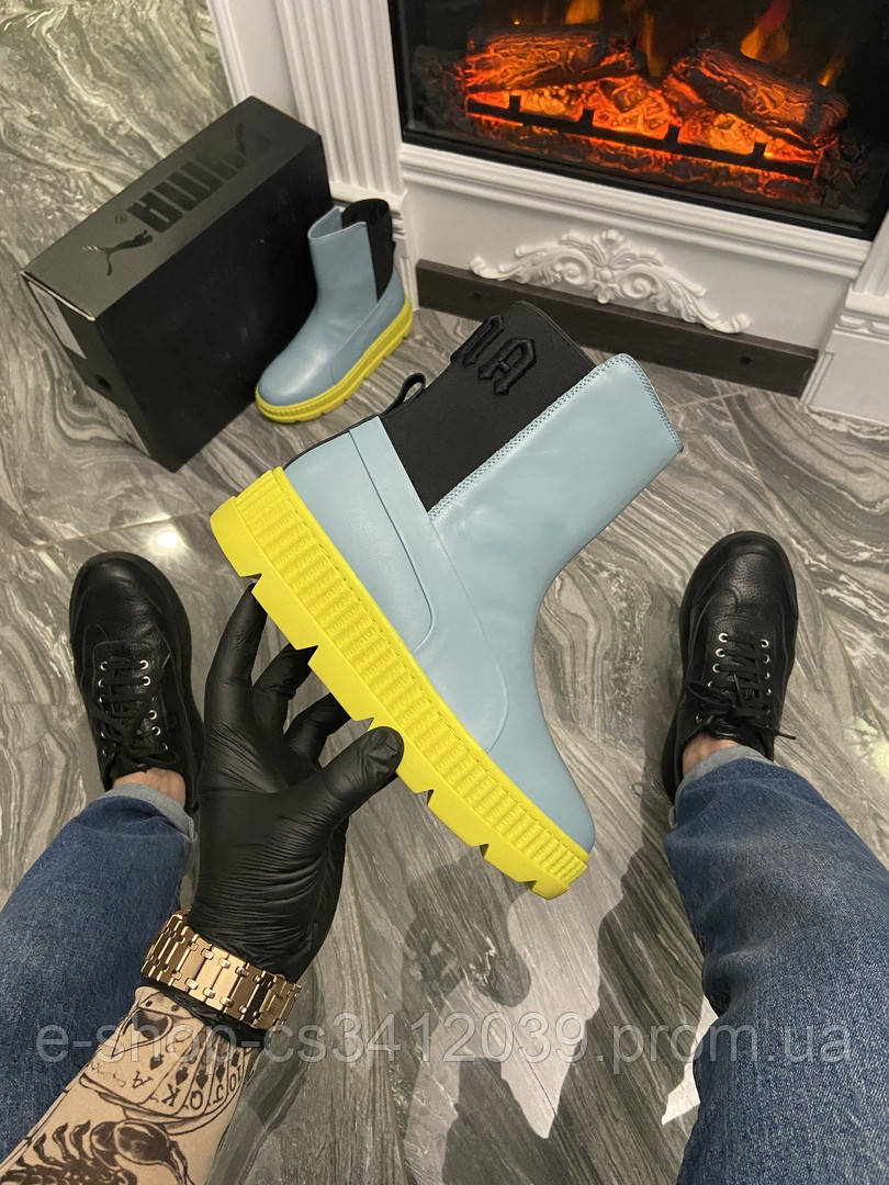 

Puma By Rihanna Chelsea Sneakers Boot “Blue Limeade” (Бирюзовый)36|37|39| -Наличие уточняйте