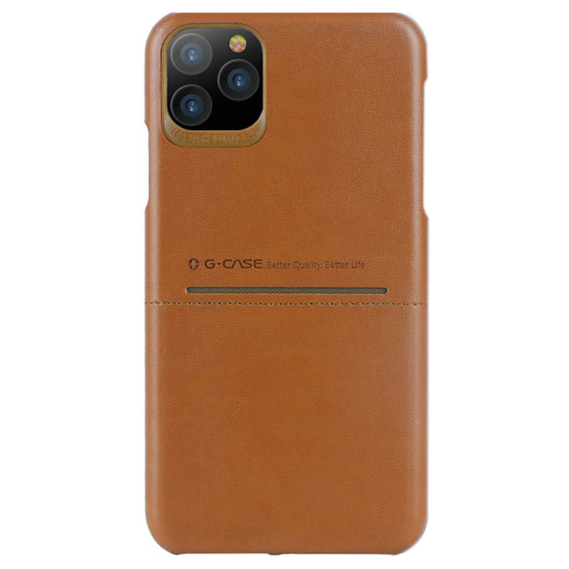 

Кожаная накладка G-Case Cardcool Series для Apple iPhone 11 Pro (5.8, Коричневый