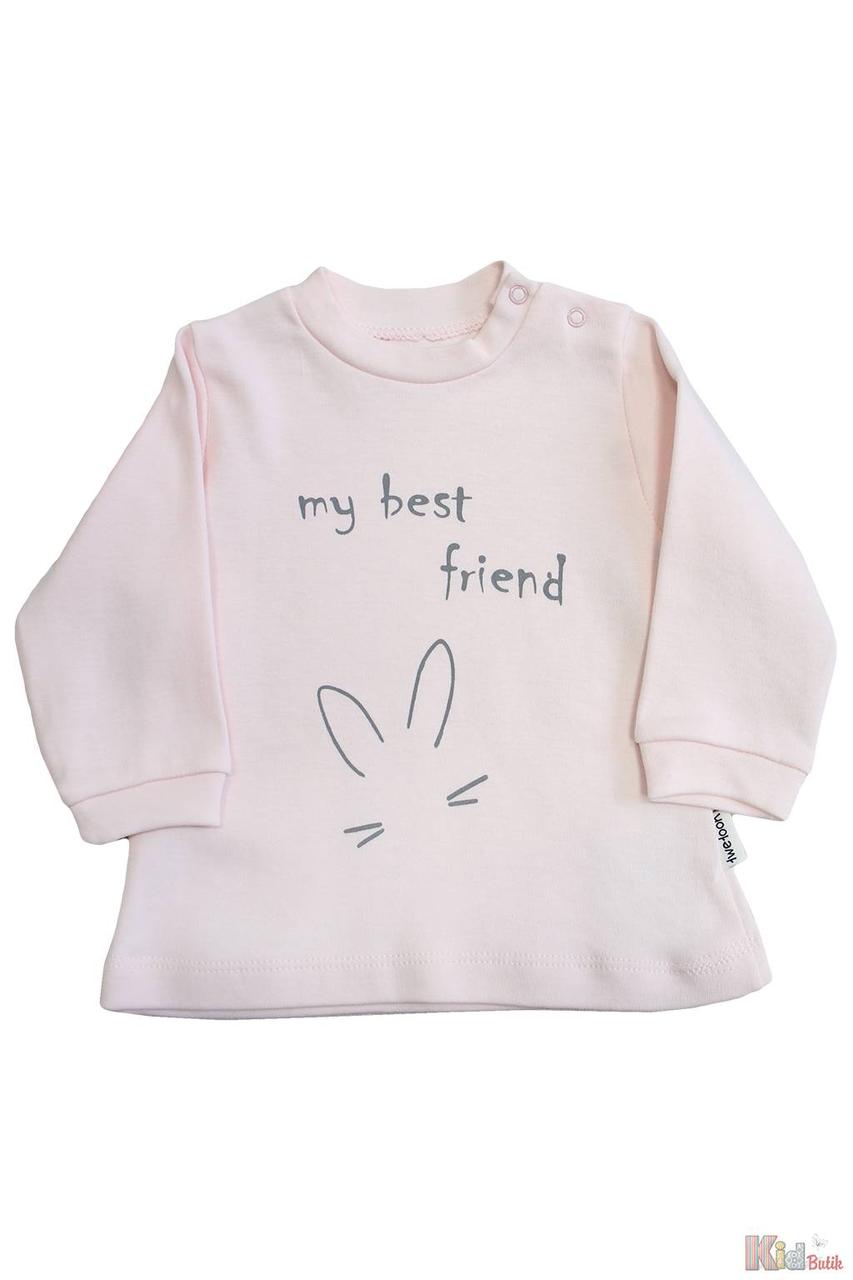 

Кофточка персиковая "My best friend" для девочки (80 см.) Flexi 2125000722825