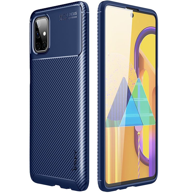 

TPU чехол iPaky Kaisy Series для Samsung Galaxy M51, Синий