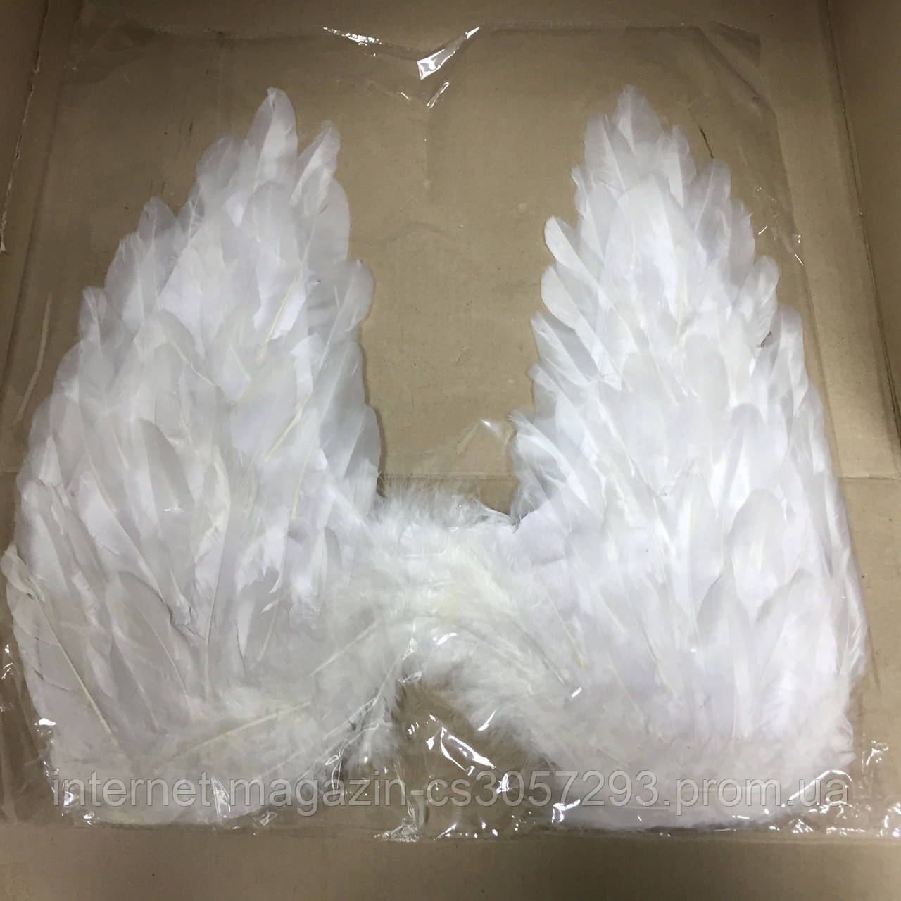 Крылья Ангела перьевые белые 45х40 см.Нет в наличии