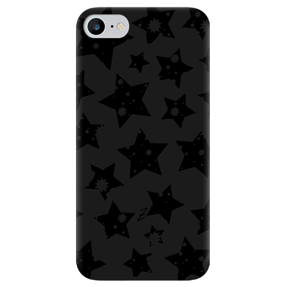 

Чехол для Apple iPhone 8 черный матовый soft touch Black Star