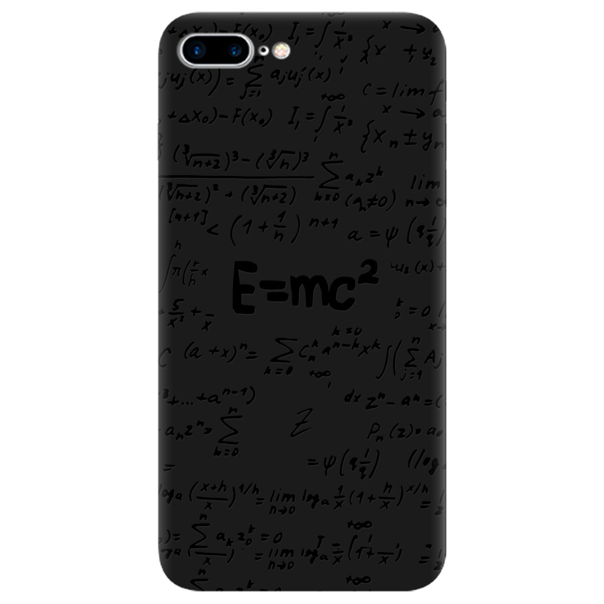 

Чехол для Apple iPhone 7 Plus черный матовый soft touch Black Einstein