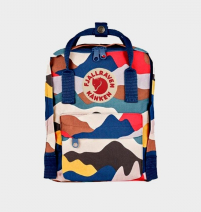 

Рюкзак Fjallraven ART Kanken Bag Mini 8 литров Топ качество темный камуфляж