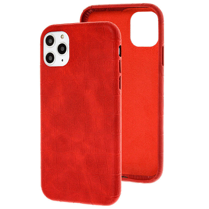 

Кожаный чехол Croco Leather для Apple iPhone 11 Pro Max (6.5, Red