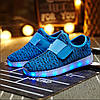 Кросівки світяться тканинні сині тільки 30 розмір, фото 2