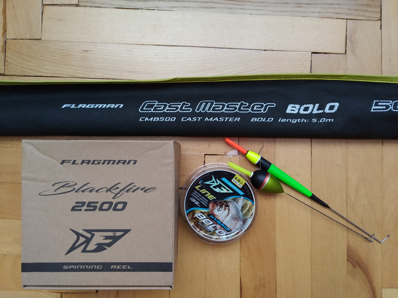 

НАБОР БОЛОНСЬКИЙ Flagman (Болонское удилище Cast Master Bolo 5 м + Катушка Flagman Blackfire 2500)