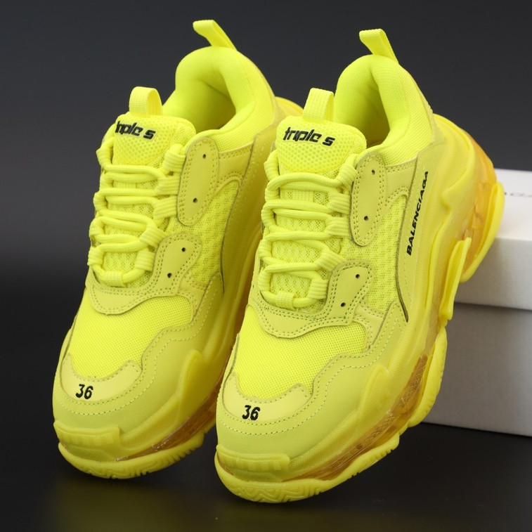 

Мужские кроссовки в стиле Balenciaga Triple S, желтый, Италия 42