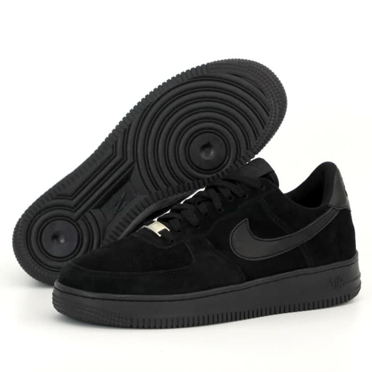 

Мужские кроссовки в стиле Nike Air Force 1 Low, замша, черный, Вьетнам 44