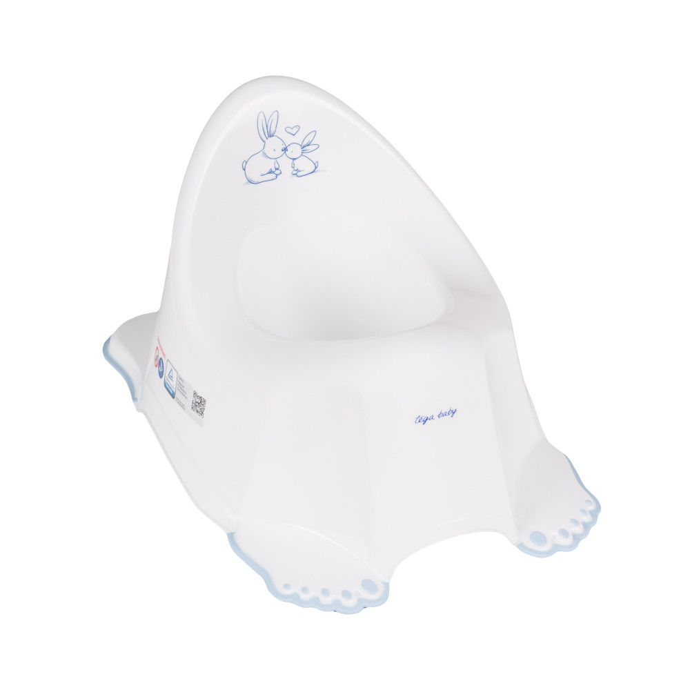 

Горшок Tega Little Bunnies KR-001 нескользящий 103 white, Белый