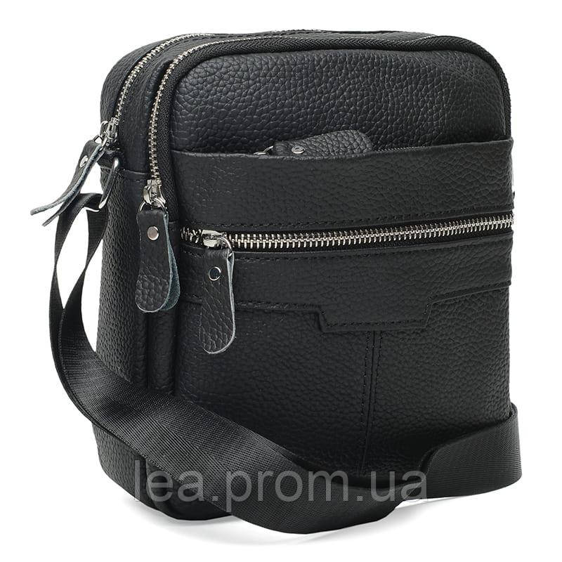 

Мужская кожаная сумка Borsa Leather K18016a-black, Черный