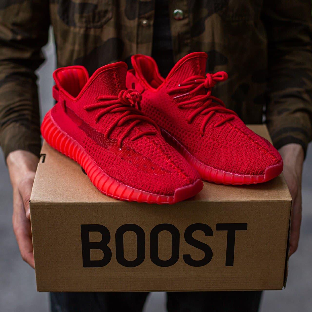 

Мужские кроссовки Adidas Yeezy Boost 350 v2 Red / Адидас Изи Буст 350 в2 Красные 42, Красный