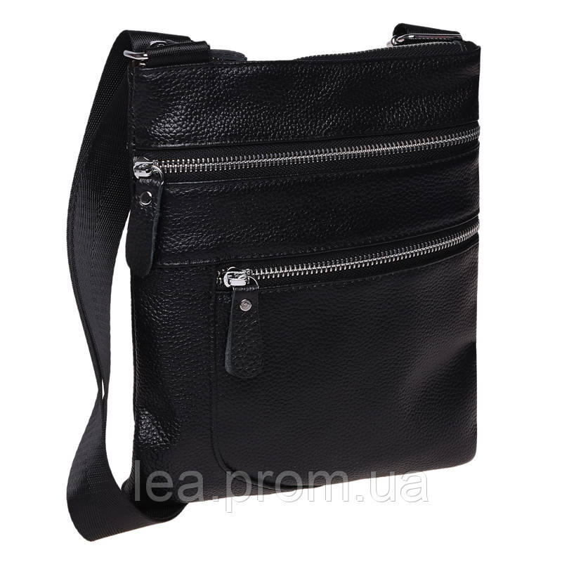 

Мужская кожаная сумка Borsa Leather K1307-black, Черный