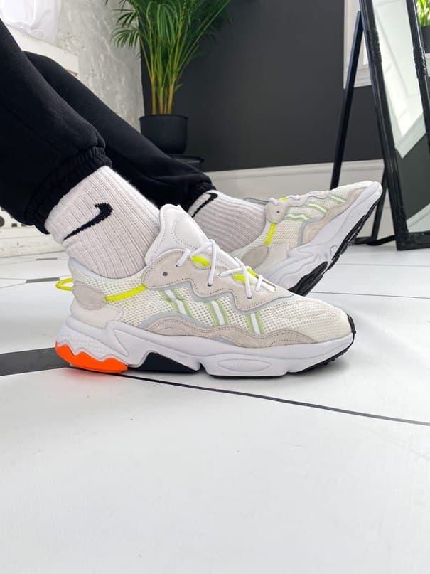 

Женские кроссовки Adidas Ozweego White Beige Yellow / Адидас Озвиго Белые Бежевые Желтые 37, Белый