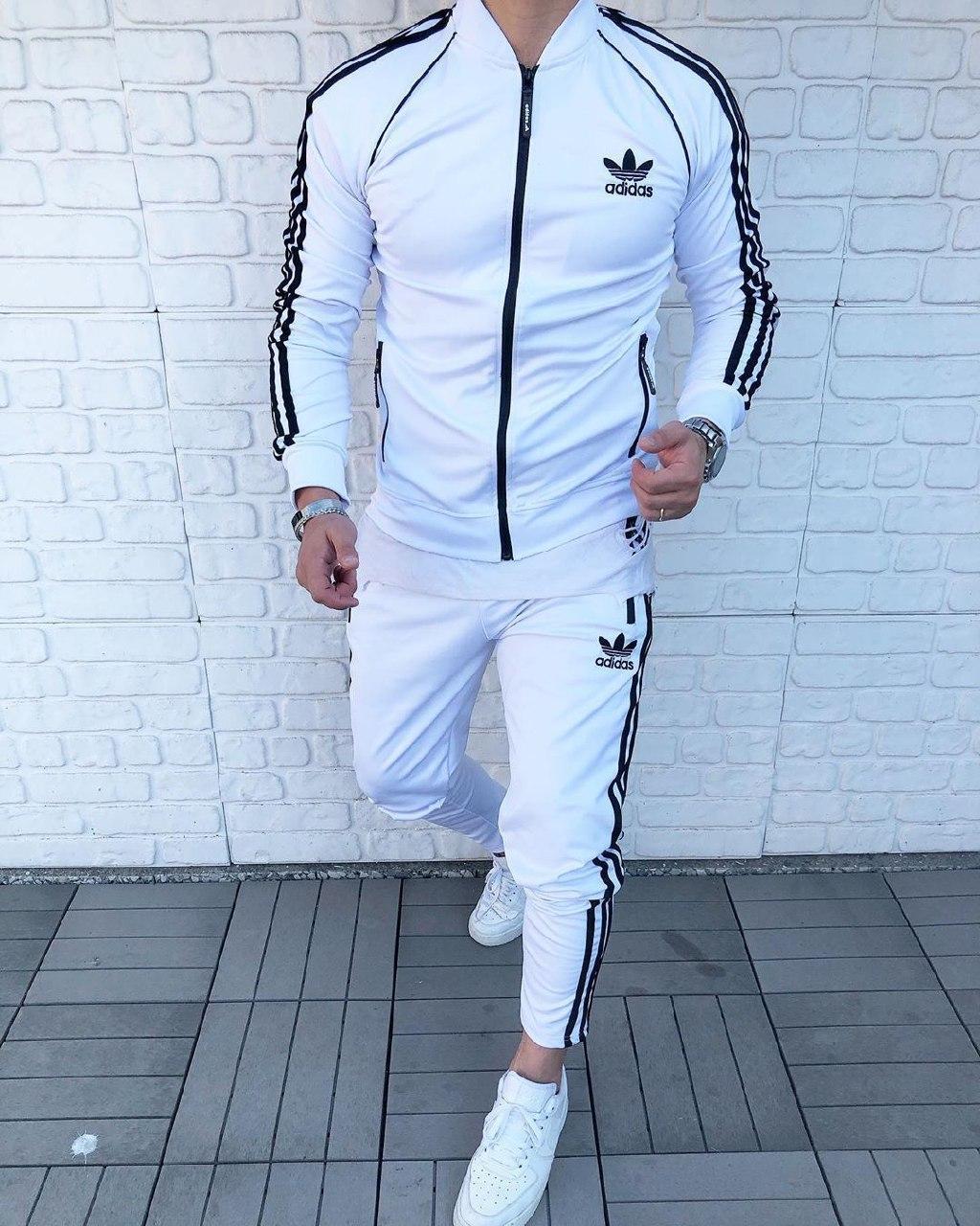 

Мужской Спортивный костюм Adidas / Адидас M, Белый