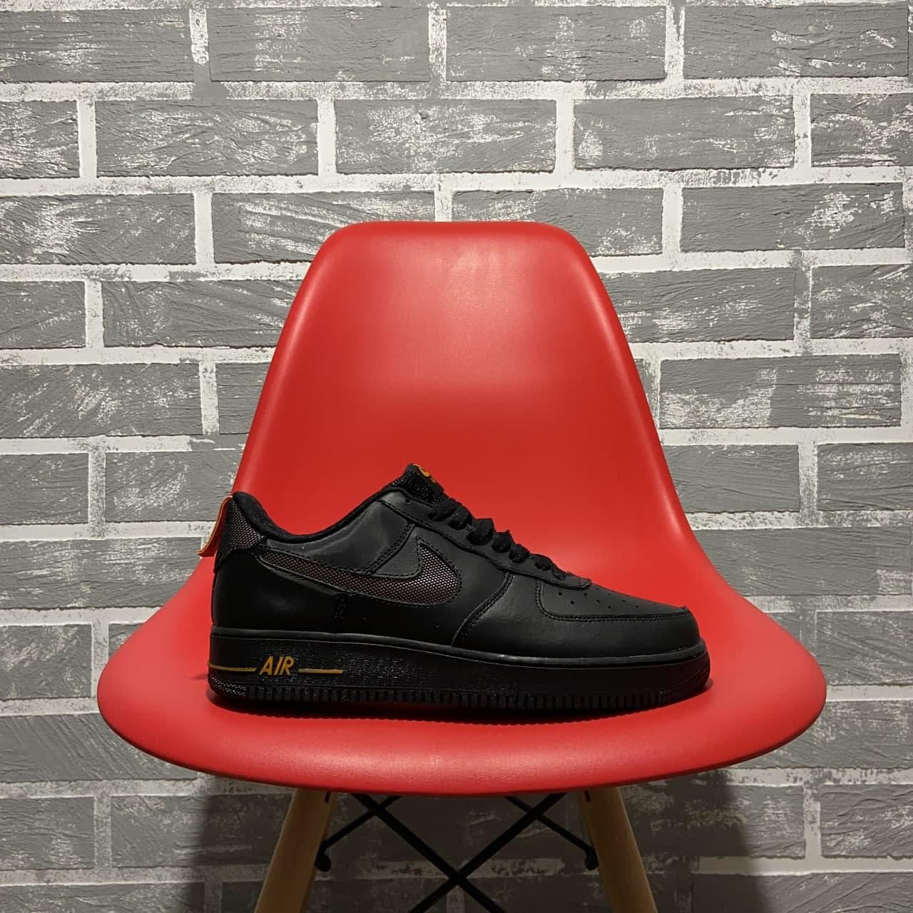 

Мужские Кроссовки Nike Air Force 1 Low Black Orange / Найк Аир Форс 1 Лоу Черный Оранжевый