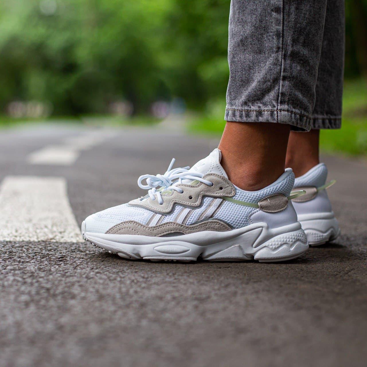 

Женские Кроссовки Adidas Ozweego White Grey / Адидас Озвиго Белый Серый, Разные цвета