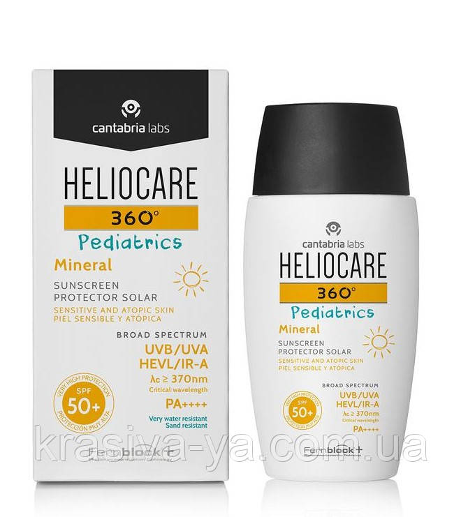 

Детский минеральный фотопротектор SPF50+ Heliocare 360 Pediatrics Mineral SPF 50+, 50 мл