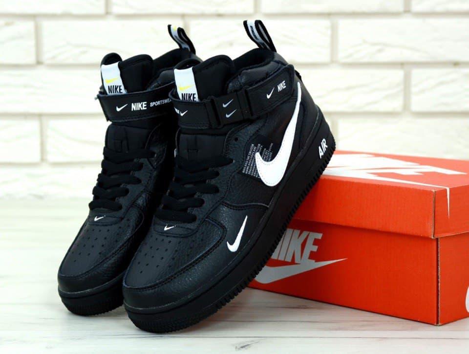 

Женские кроссовки Nike Air Force 1 07 Lv8 Ultra Hight Black / Найк Аир Форс 1 07 Лв8 Ультра Высокие Черные 41, Черный