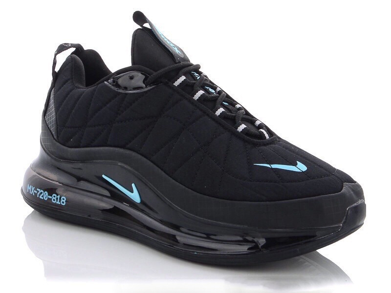 

Кросівки чоловічі в стилі Nike Air Max 720 чорні з мятою термо