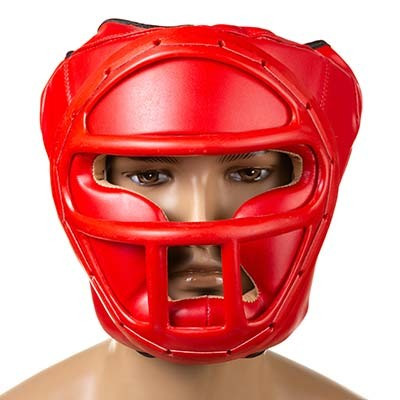

Боксерский шлем закрытый Everlast M красный (EV-5010M1)