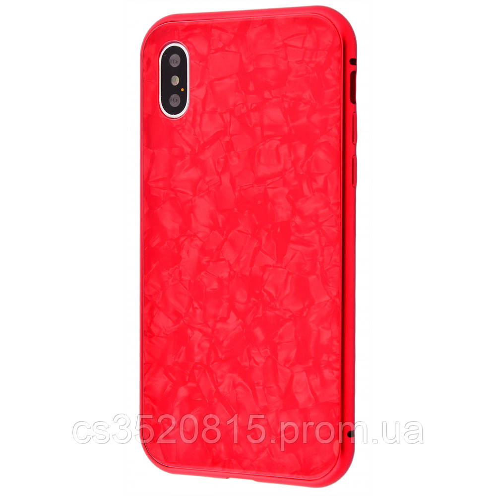 

Magnette glass case Full 360 Jelly Eye series iPhone Xs Max red