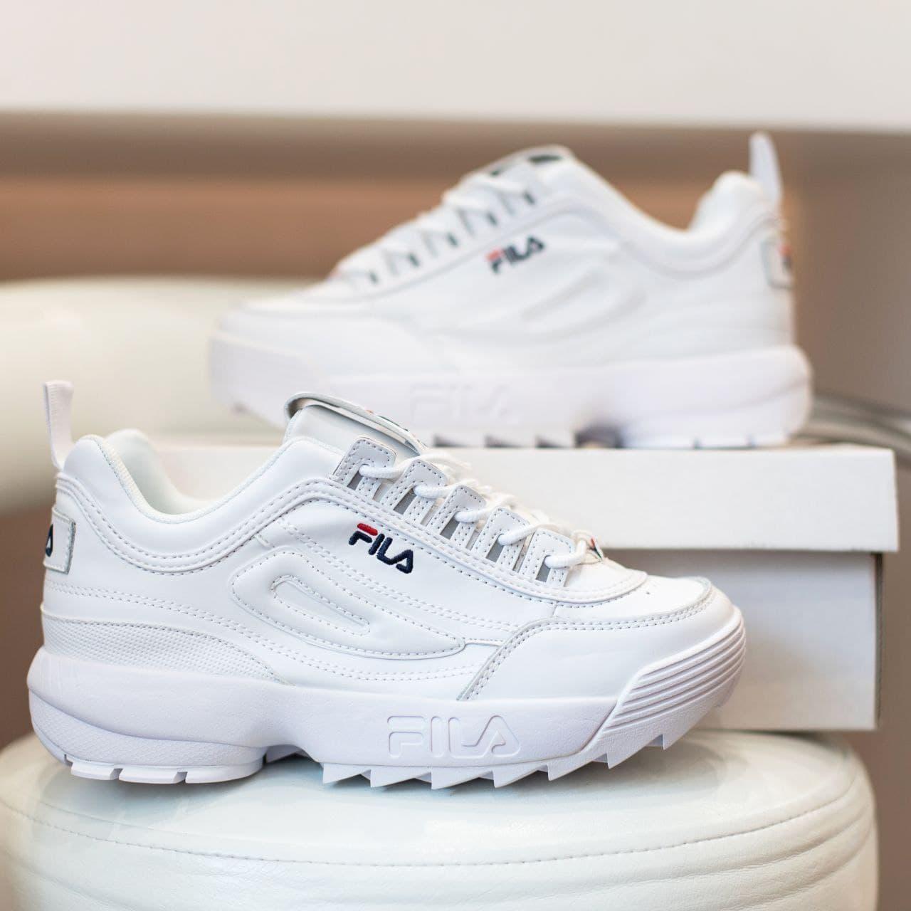 

Кроссовки Женские Fila Disruptor White / Фила Дисраптор Белые 38, Белый