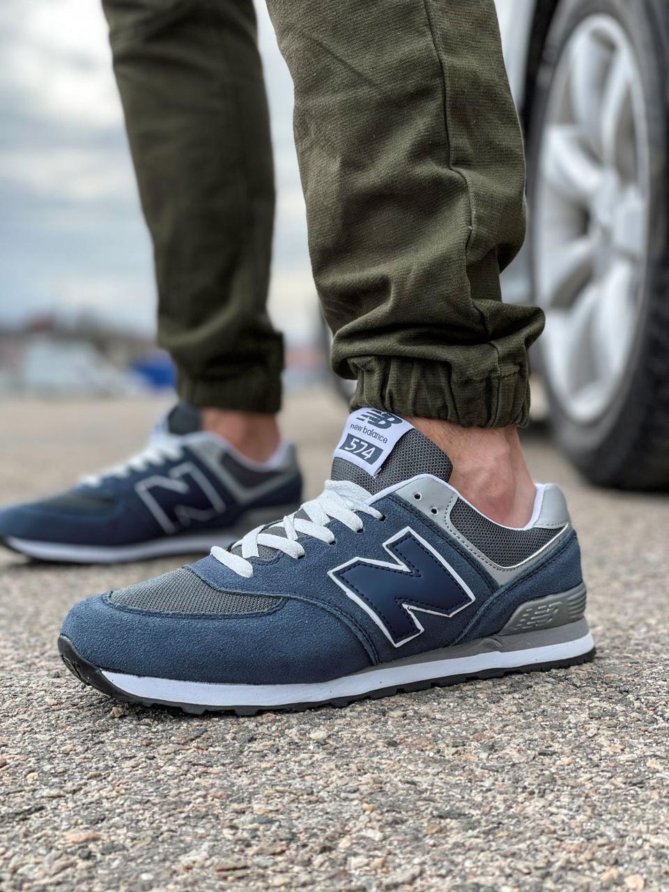 

Кроссовки мужские 18503, New Balance 574, синие, [ 43 44 45 46 ] р. 41-26,0см. 46, Синий