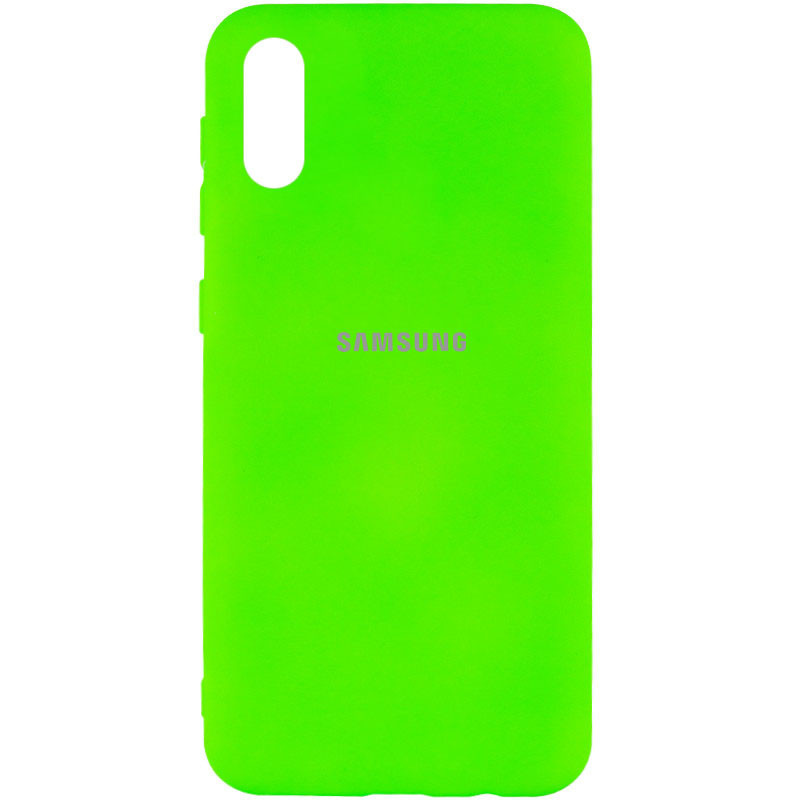 

Чехол Silicone Cover My Color Full Protective (A) для Samsung Galaxy A02 Салатовый / Neon green