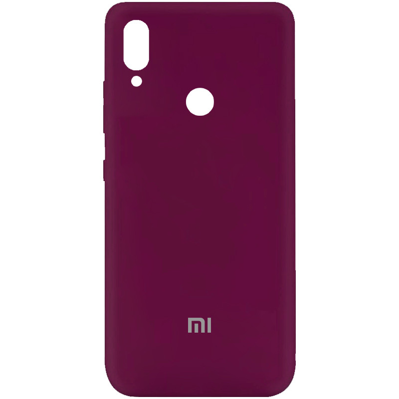 Чехол Silicone Cover My Color Full Protective (A) для Xiaomi Redmi Note 7 / Note 7 Pro / Note 7s Бордовый / Marsala