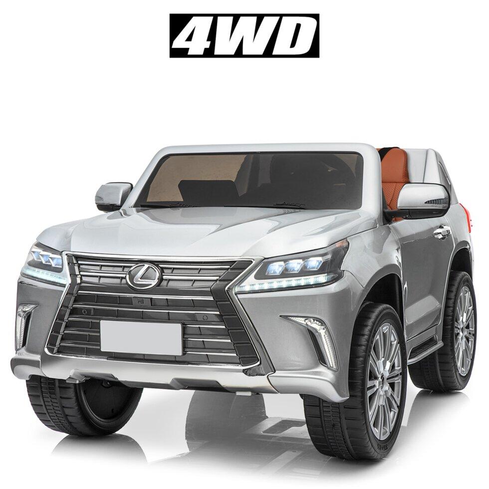 

Детский электромобиль Джип Bambi M 3906EBLRS-11 Lexus LX570 9Ah EVA покраска mp3 кожа 4WD 140W 135см