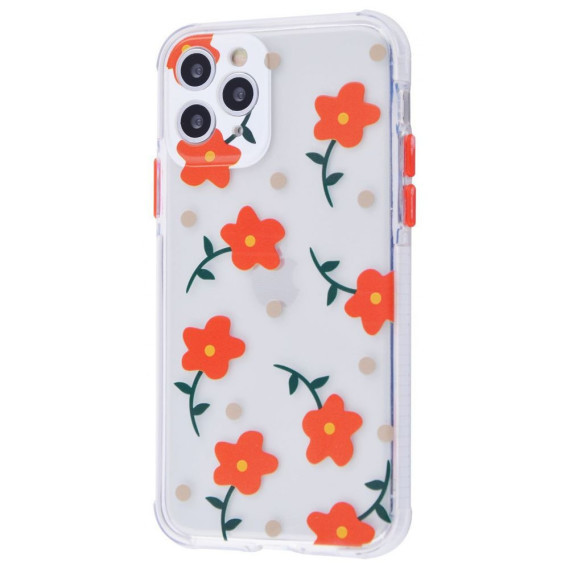 

TPU чехол Flowers Colourful для Apple iPhone 11 Pro (5.8") Прозрачный/Красные цветы, Картинка