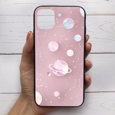 

Чехол Mood для iPhone 11 Pro Max с рисунком Розовые планеты SKL68-286839, Разные цвета