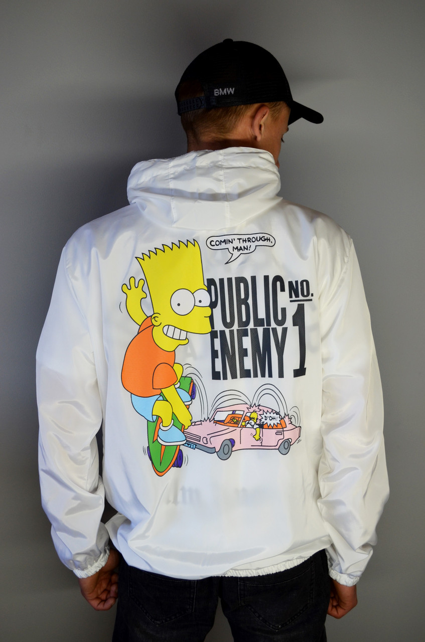 

Ветровка Off-White Bart Simpson White / Офф Вайт Барт Симпсон Вайт