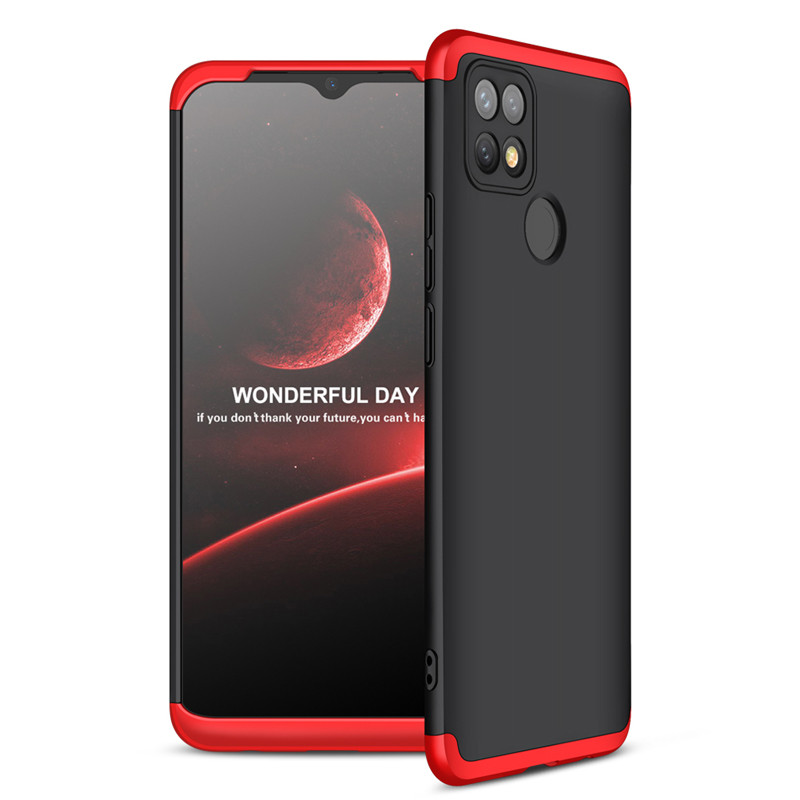 

Чехол GKK 360 для OPPO A15S Бампер оригинальный Black-Red