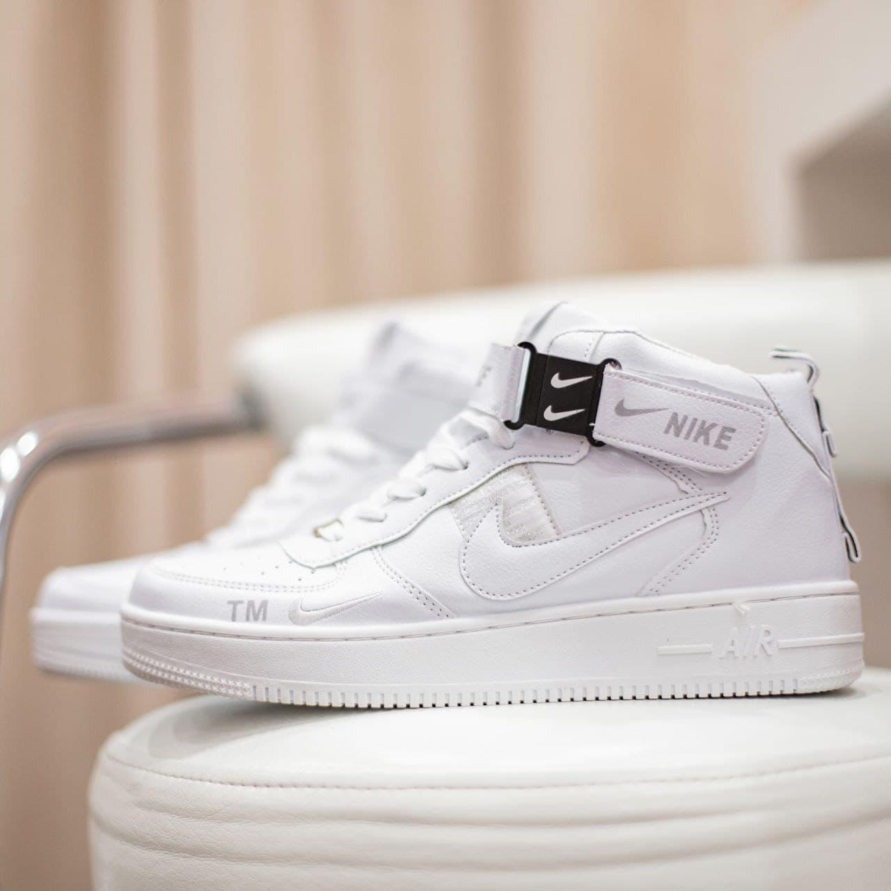 

Мужские Кроссовки Nike Air Force 1 Mid White / Найк Аир Форс 1 Мид Белые 45, Белый