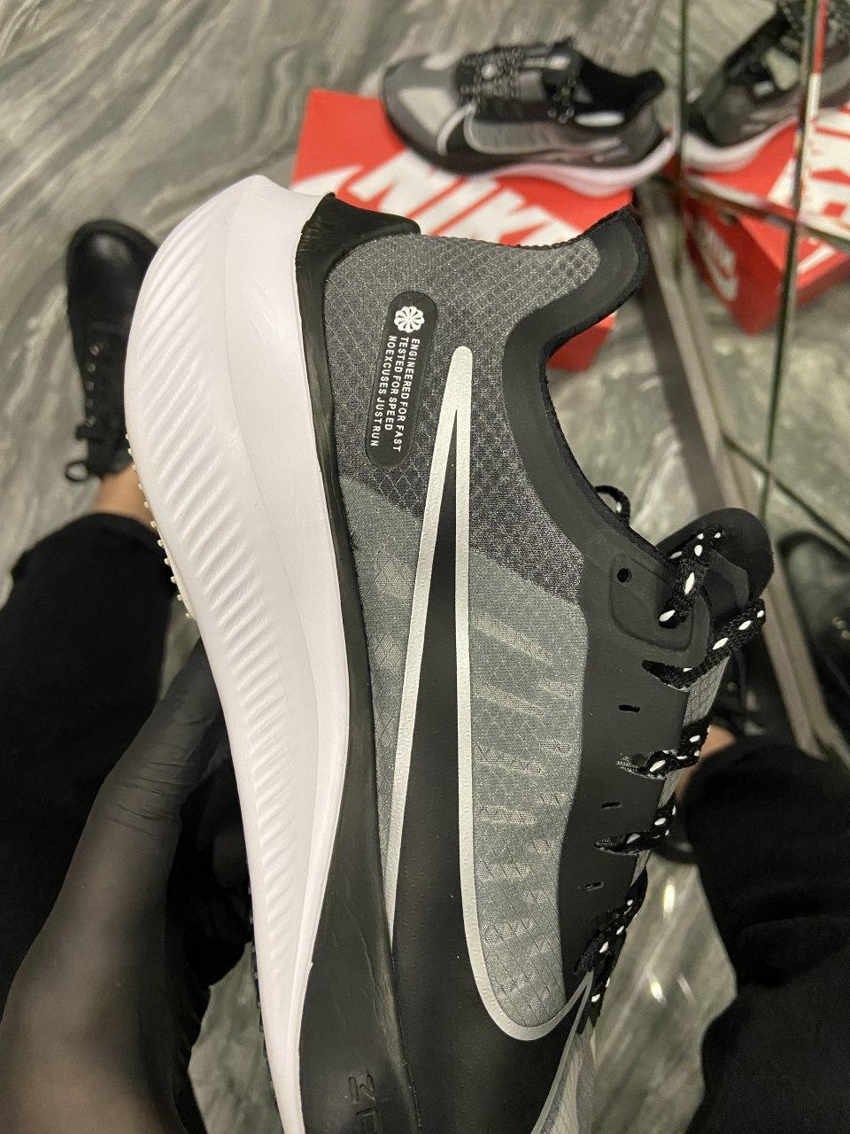 

Мужские кроссовки Nike Zoom X Black White / Найк Зум Х Черные Белые 45, Черно-белый