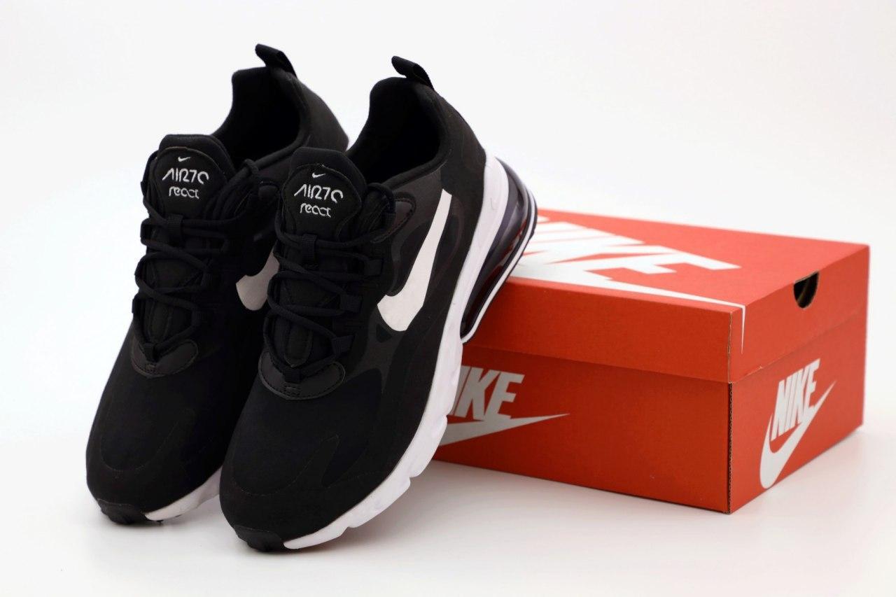 

Мужские кроссовки Nike Air Max 270 Black White / Найк Аир Макс 270 Черные Белые 44, Черный