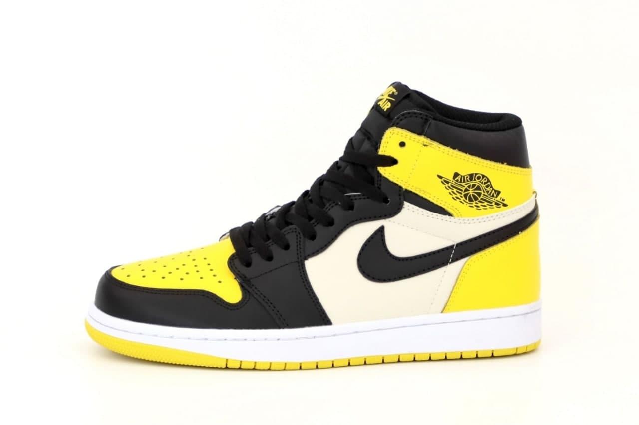 

Мужские кроссовки Nike Air Jordan 1 Mid Yellow Black / Найк Аир Джордан 1 Мид Желтые Черные 44, Желтый