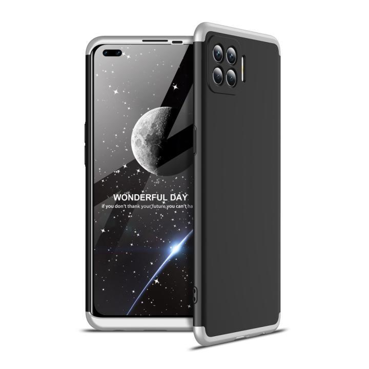 

Чехол GKK 360 для OPPO A73 Бампер оригинальный Black-Silver