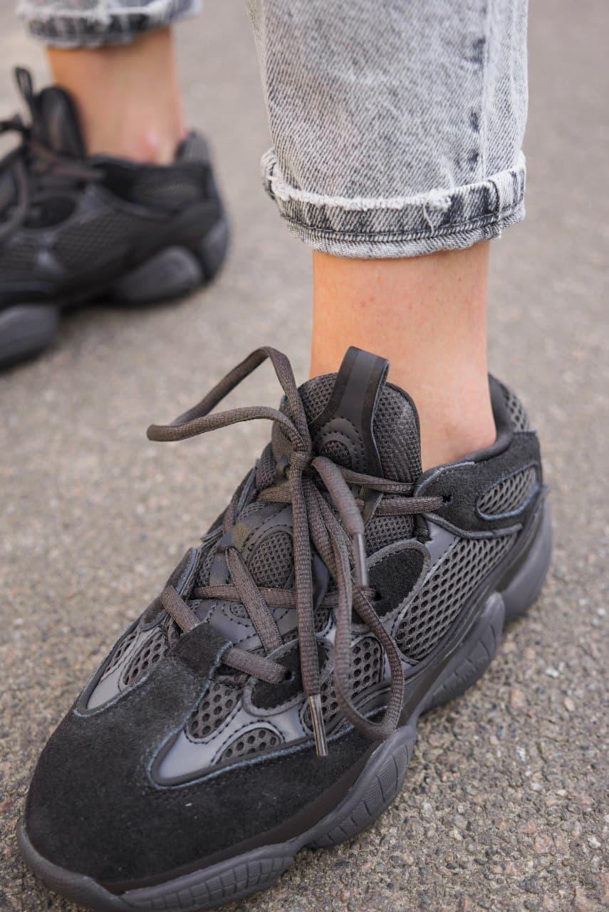 

Мужские кроссовки Adidas Yeezy Boost 500 Black / Адидас Изи Буст 500 Черные 41, Черный