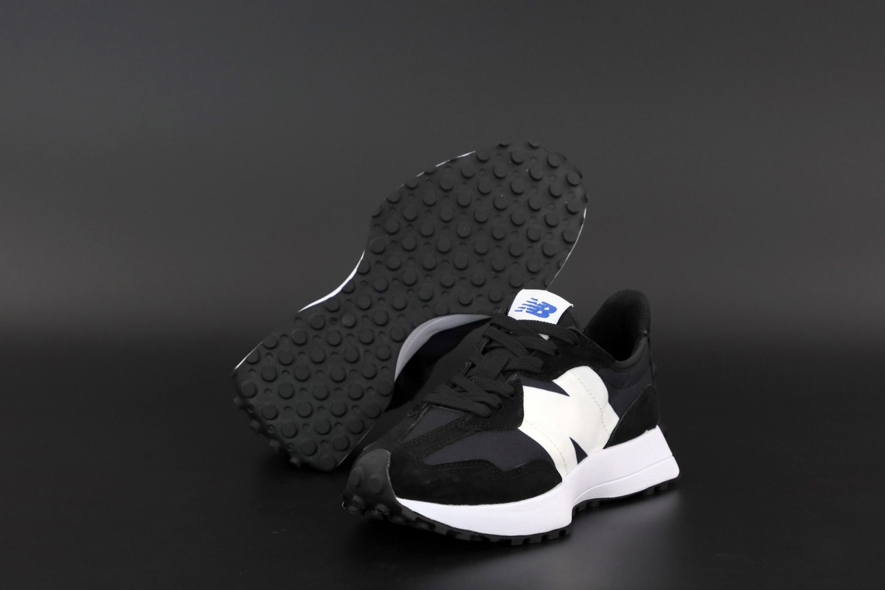 

Кроссовки мужские New Balance 327 черные, Нью Баланс 327, замша, текстиль, код KD-12540, Черный