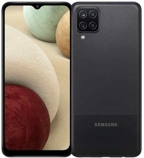 

Смартфон черный с большим дисплеем и 4 камерами на 2 сим карты Samsung SM-A125F Galaxy A12 Black 4/64 гб NFC