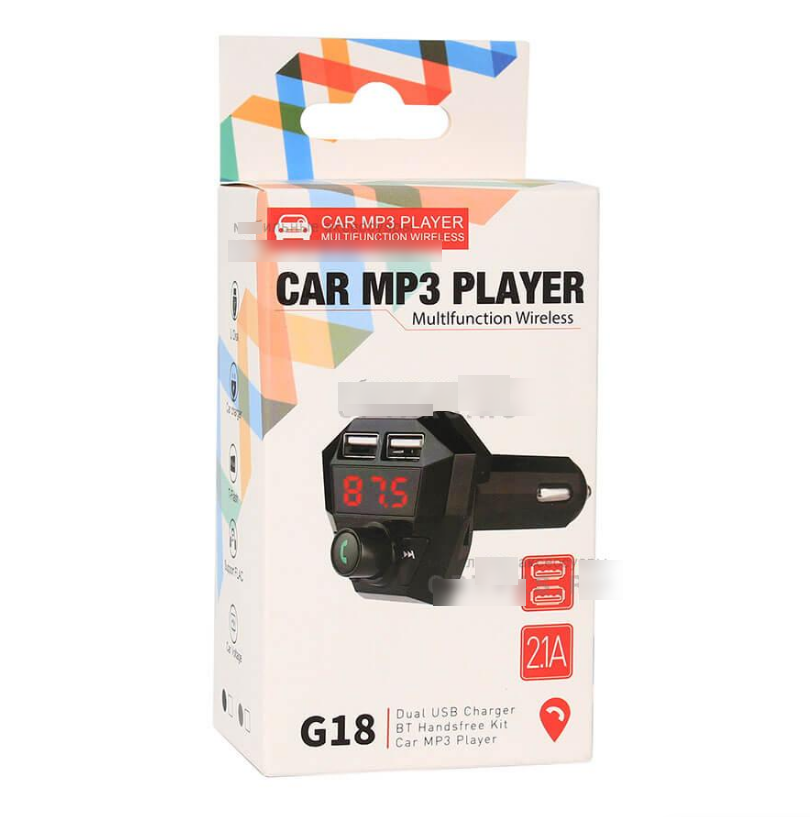 

Компактный автомобильный FM-трансмиттер G18 авто модулятор FM-передатчик, mp3 авто-проигрыватель в машину