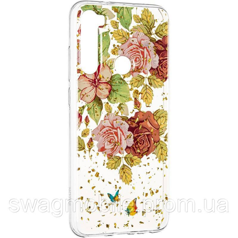 

Deep Shine Flowers Case для Xiaomi Redmi Note 8 Rose, С рисунком